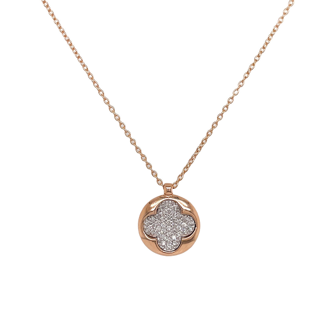 18kt Rose Gold Diamond Pendant