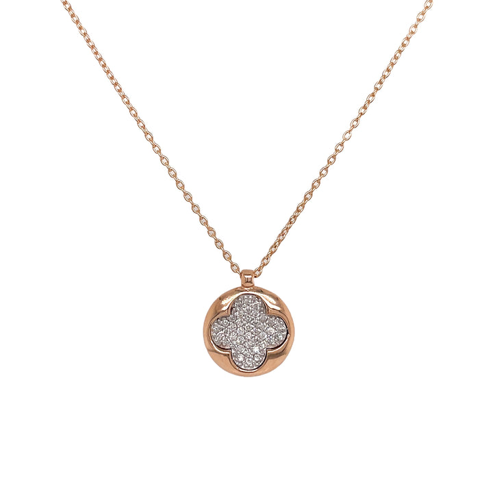 18kt Rose Gold Diamond Pendant