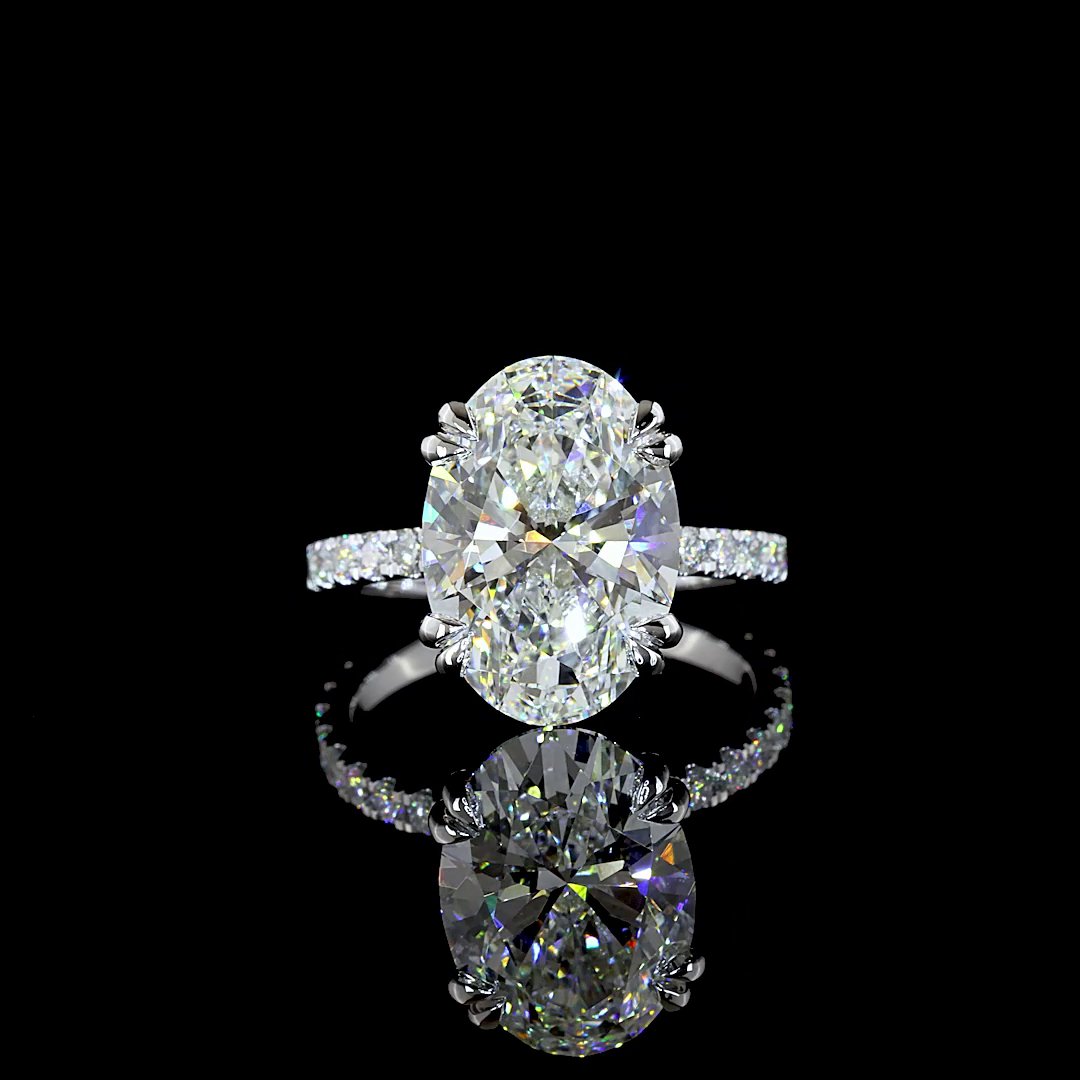 14kt White Gold Lab Diamond Ring