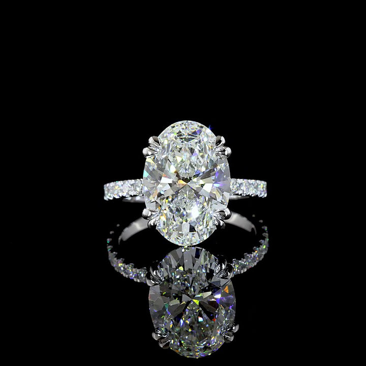 14kt White Gold Lab Diamond Ring