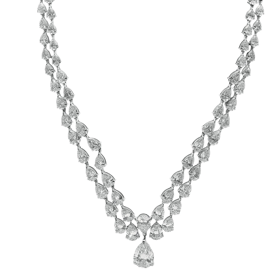 14kt White Gold Lab Diamond Necklace