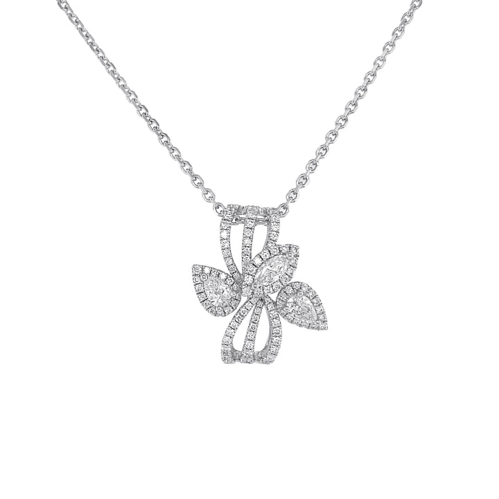 18kt White Gold Diamond Pendant