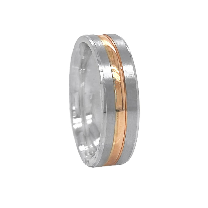 14kt White Gold Men's Wedding Band