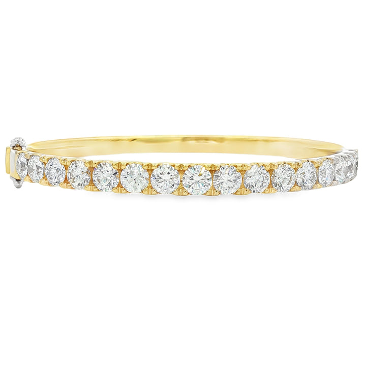 18kt Yellow And White Gold Diamond Bangle
