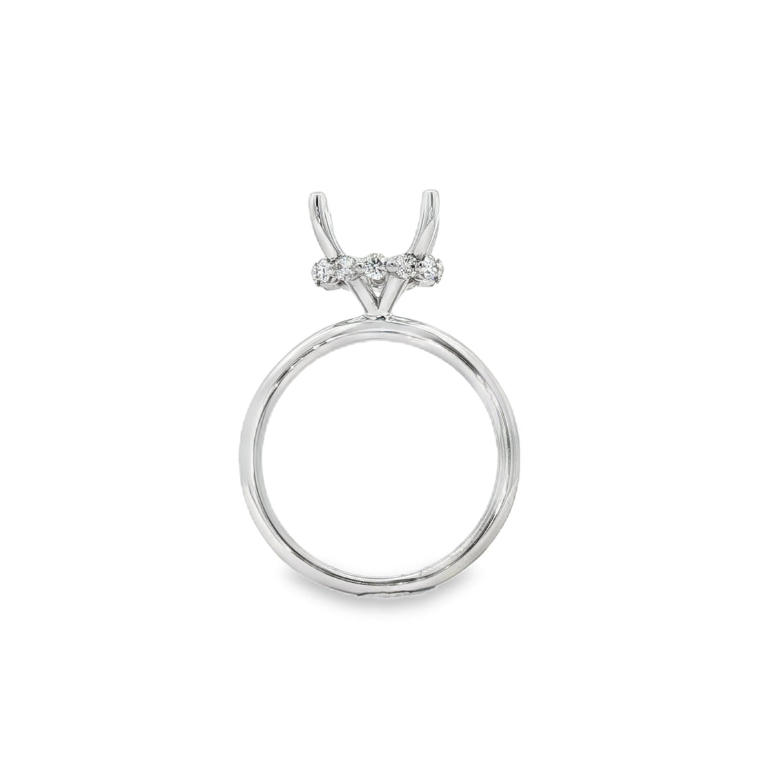 18kt White Gold Diamond Semi-Mount
