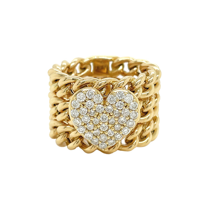 18kt Yellow Gold Diamond Ring