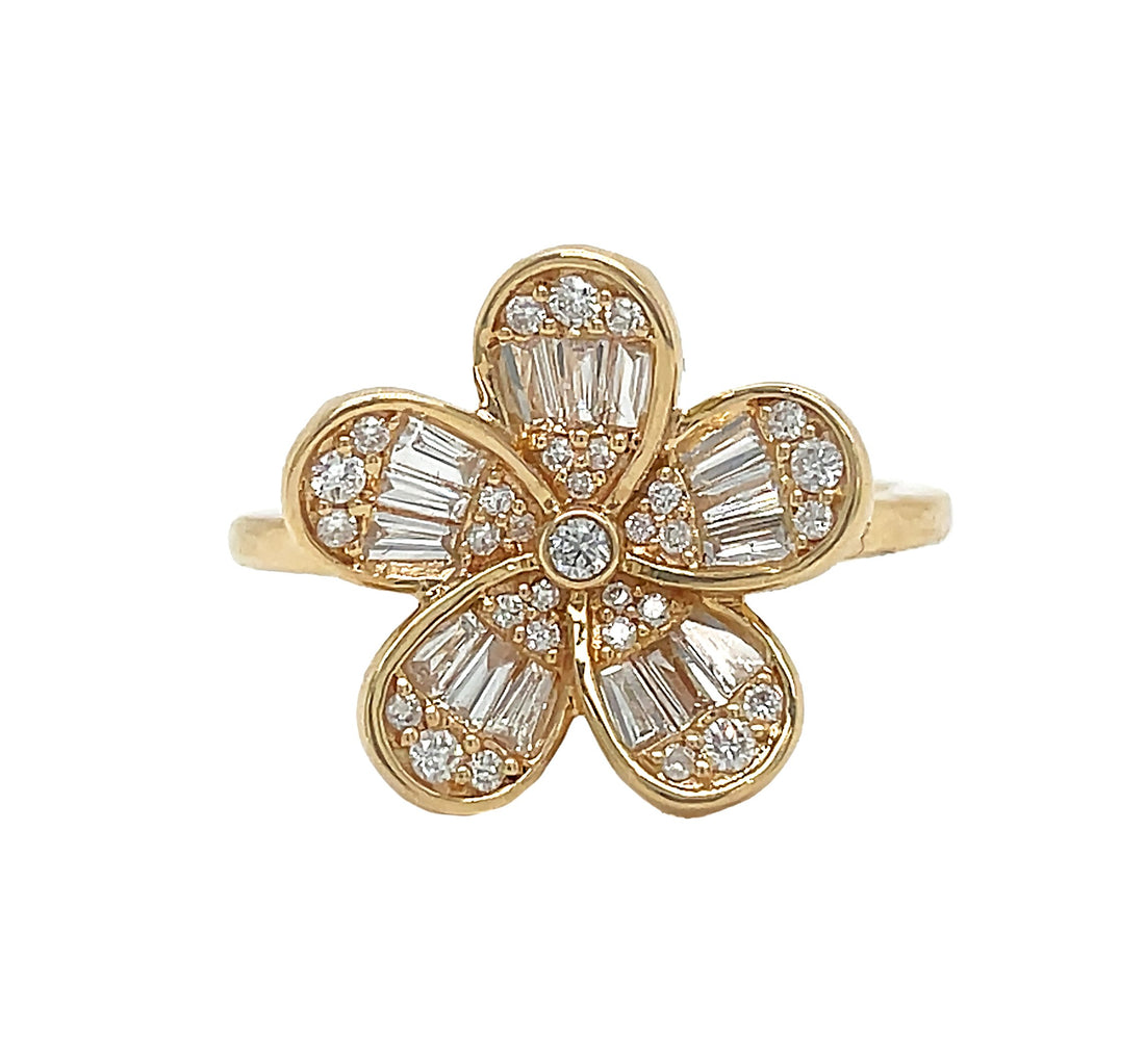 18kt Yellow Gold Diamond Ring
