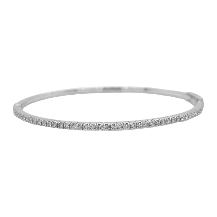 18kt White Gold Diamond Bangle