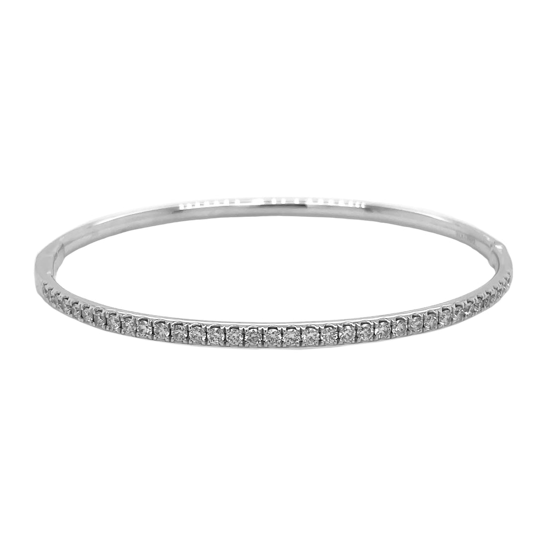 18kt White Gold Diamond Bangle