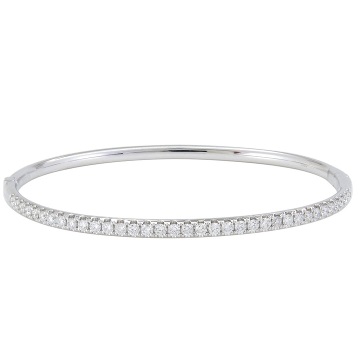 18kt White Gold Diamond Bangle