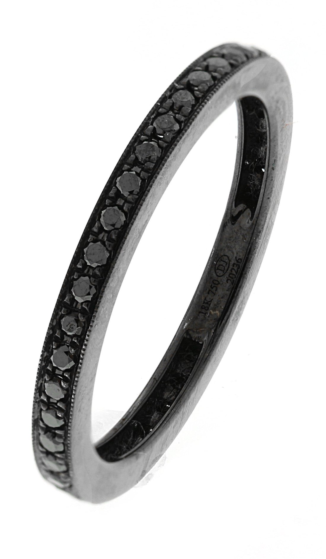 18kt Black Gold Diamond Eternity Band