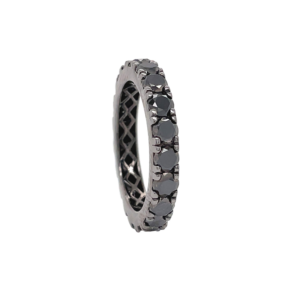 18kt Black Gold And Black Diamond Band