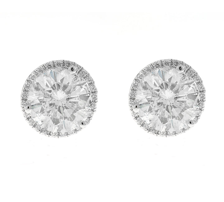 18kt White Gold GIA Certified Diamond Earring