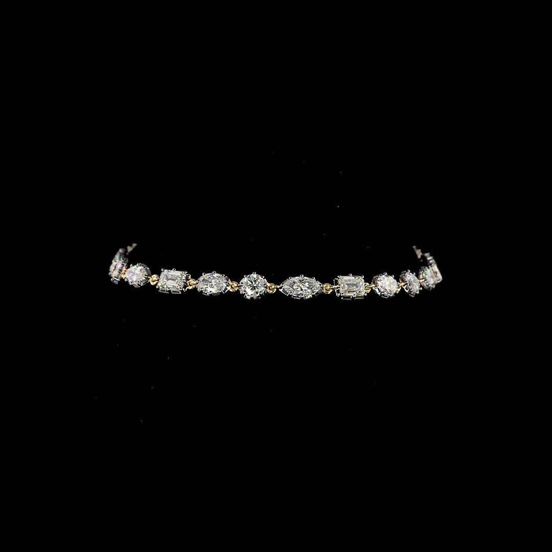 14kt Yellow Gold Lab Diamond Bracelet
