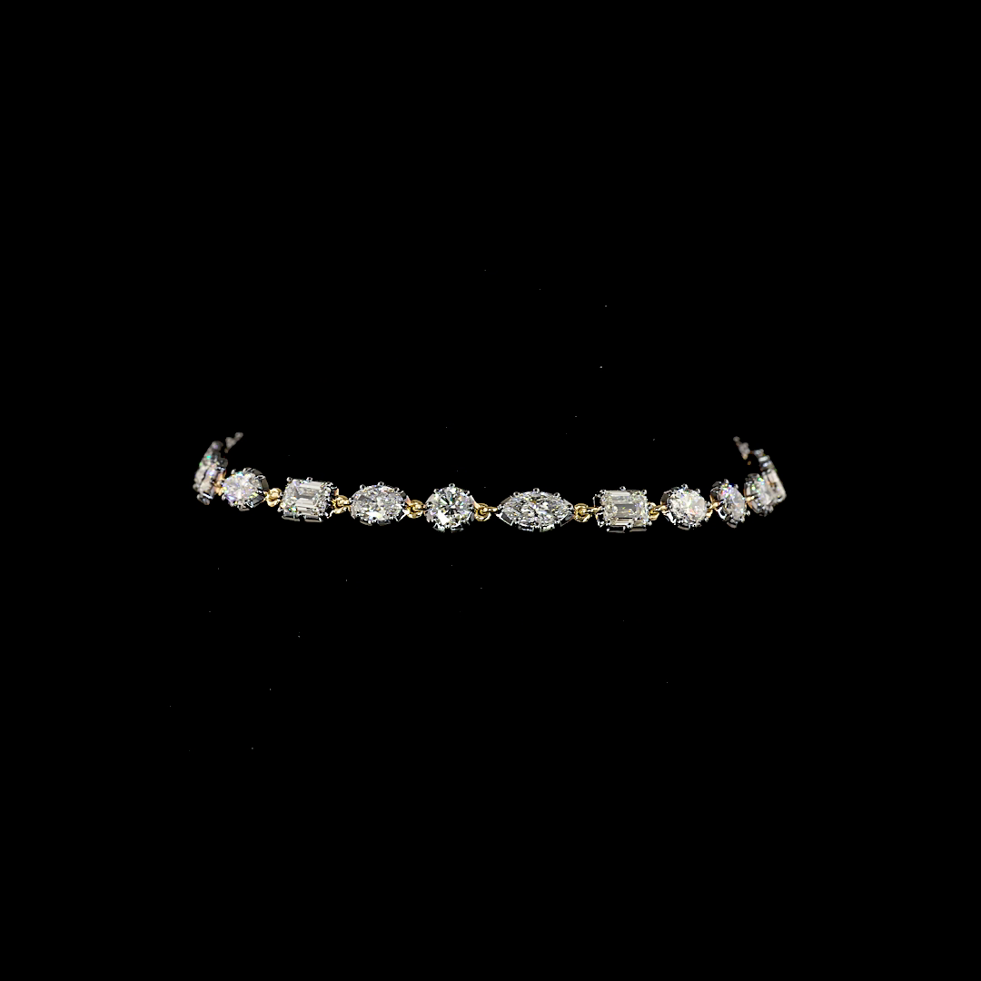 14kt Yellow Gold Lab Diamond Bracelet