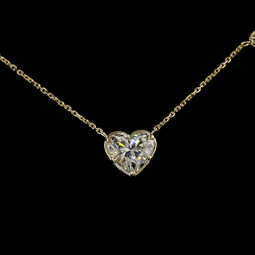 14kt Yellow Gold Lab Diamond Pendant
