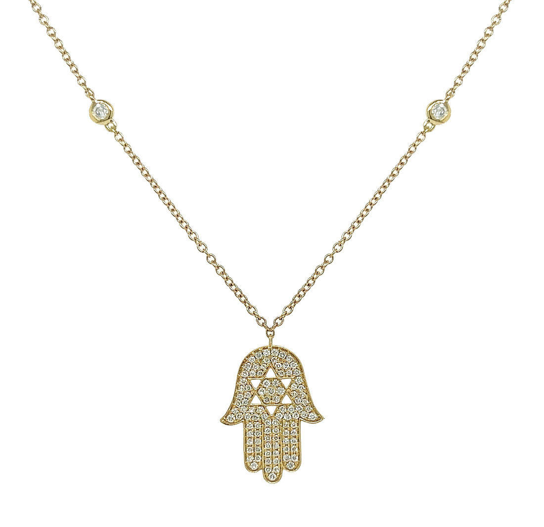 18kt Yellow Gold Diamond Pendant