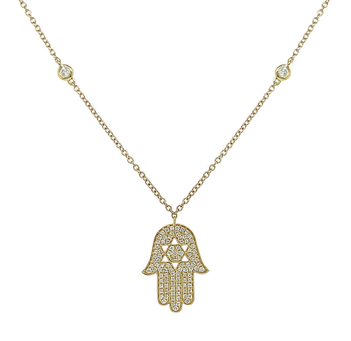 18kt Yellow Gold Diamond Pendant