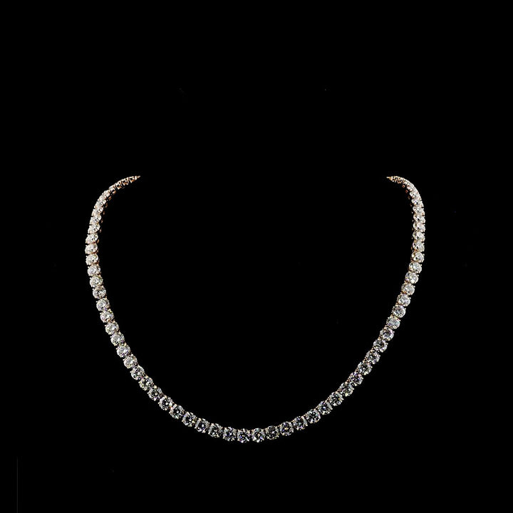 14kt Rose Gold Lab Diamond Tennis Necklace
