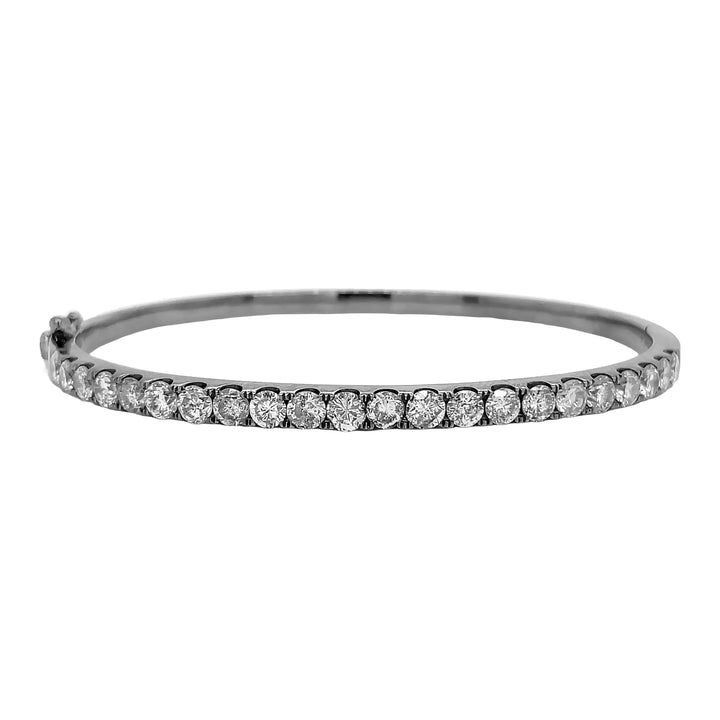 18kt Black Gold Diamond Bangle