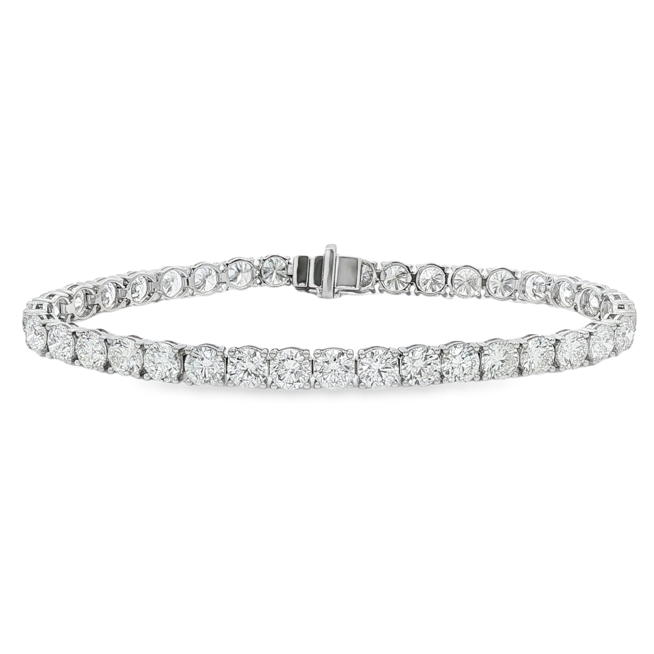 14kt White Gold Lab Diamond Tennis Bracelet