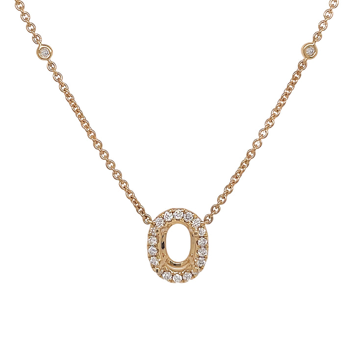 18kt Yellow Gold Diamond Pendant Mounting