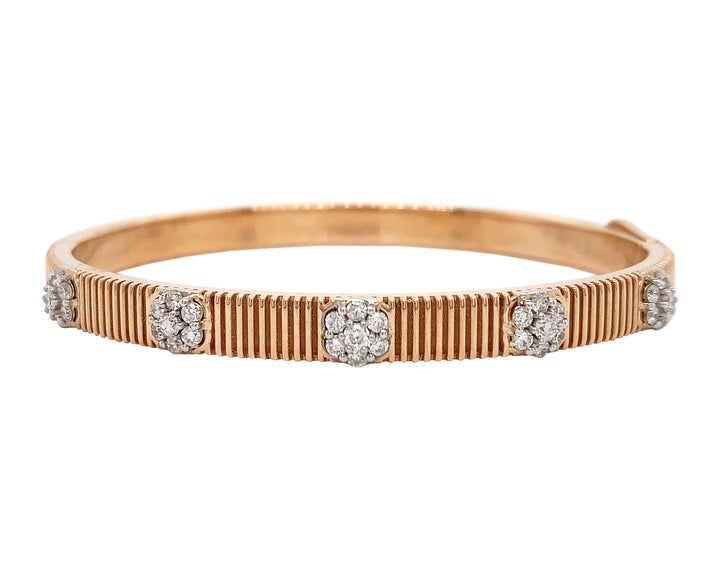 18kt Rose Gold Diamond Bangle