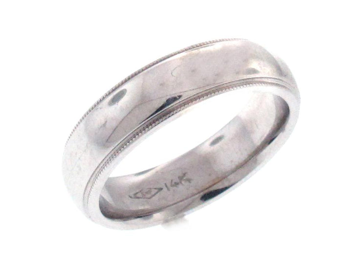 14kt White Gold Wedding Band