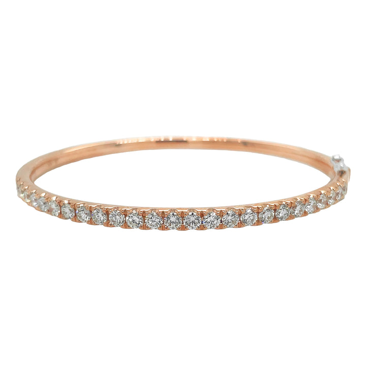 18Kt Rose Gold Diamond Bangle