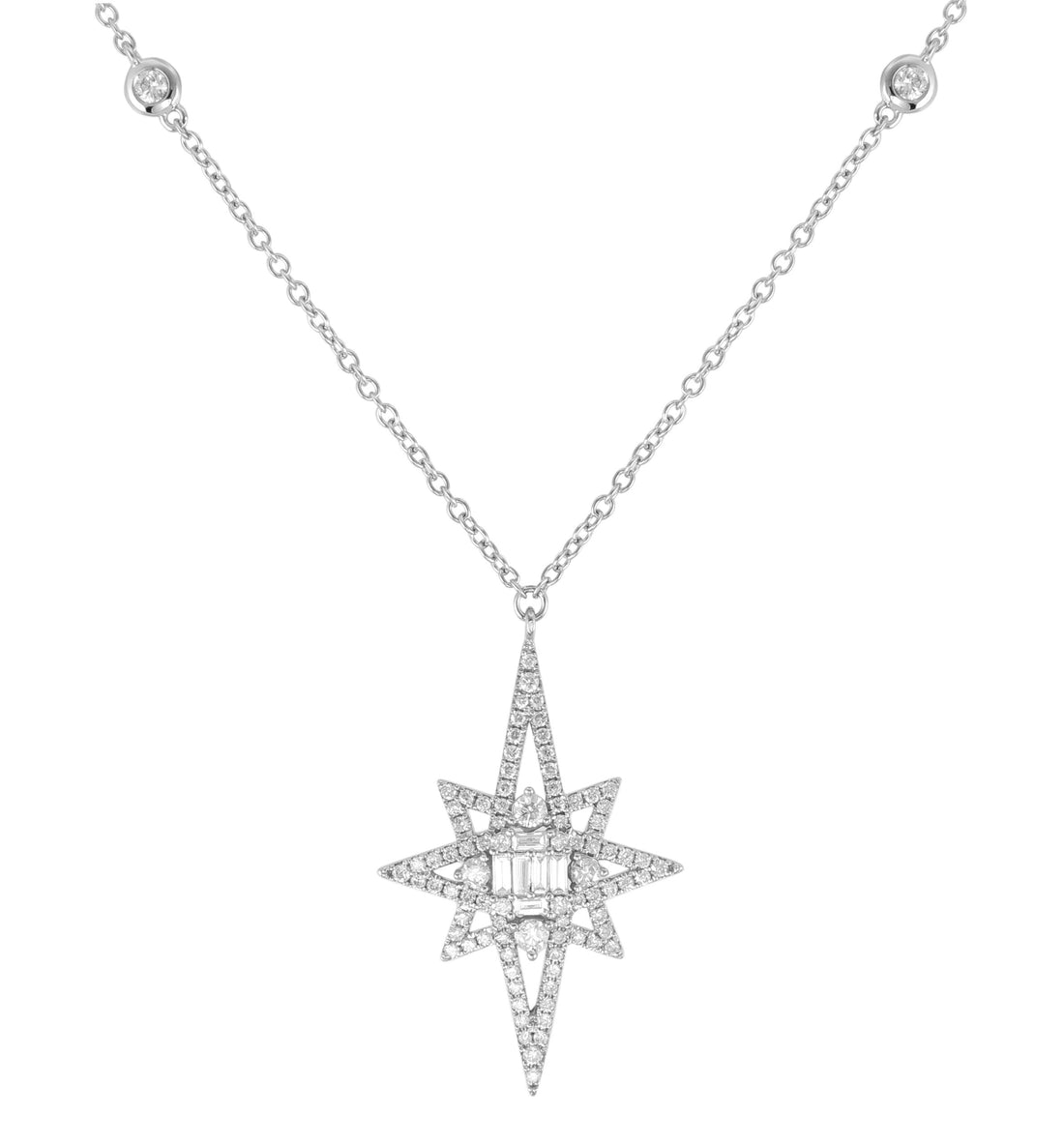 18kt White Gold Diamond Pendant
