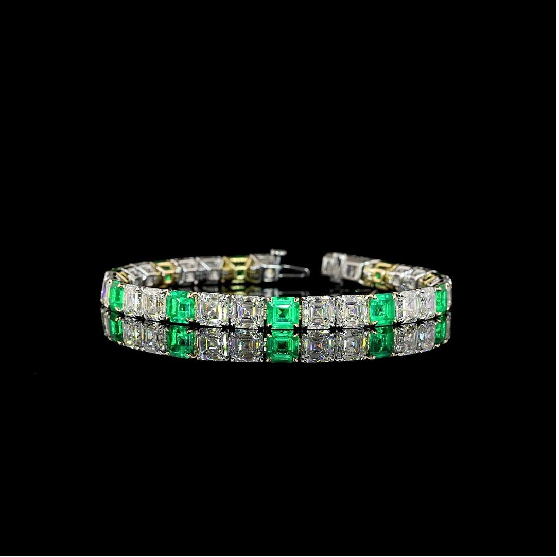 14kt White Gold Lab Diamond Bracelet