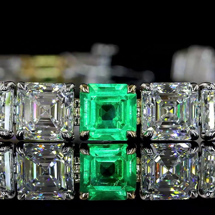 14kt White Gold Lab Diamond Bracelet