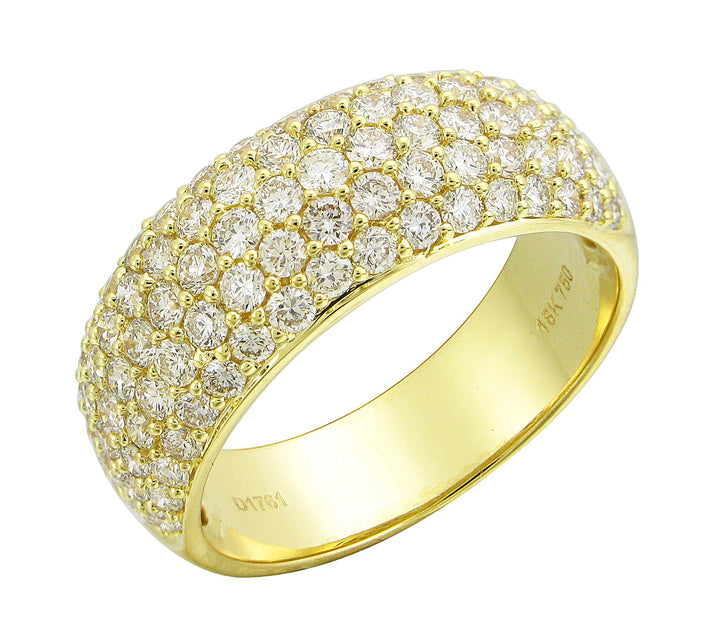 18kt Yellow Gold Diamond Band