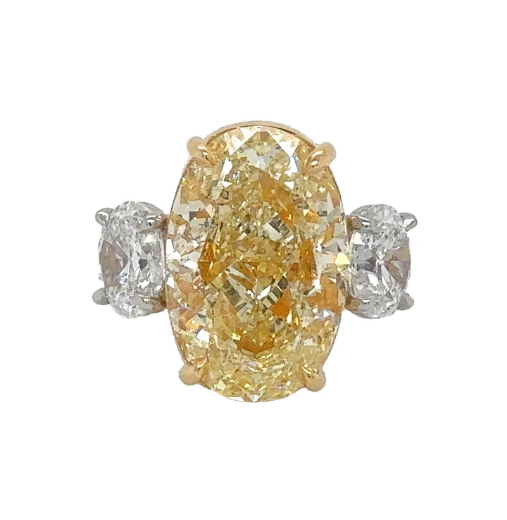 18kt Yellow Gold and Platinum GIA Certified Diamond Ring