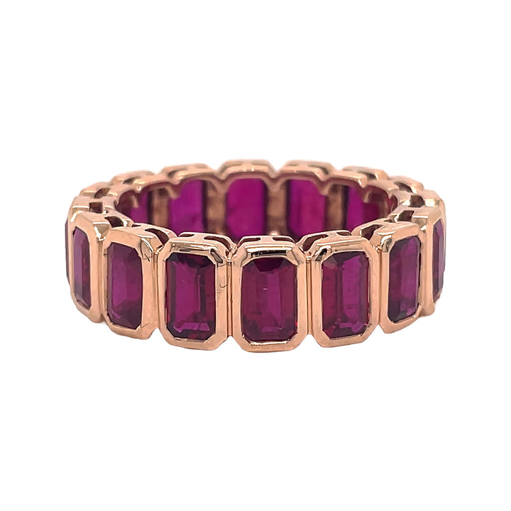 18kt Rose Gold Ruby Eternity Band