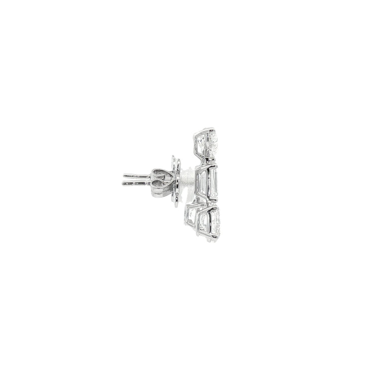 18kt White Gold GIA Certified Diamond Earrings