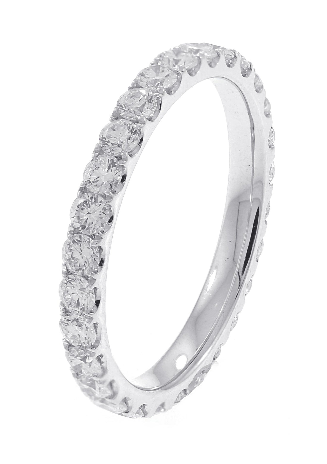 18kt White Gold Diamond Band