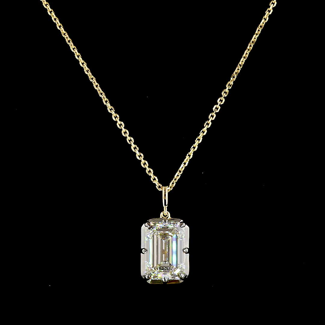 14kt Yellow Gold Lab Diamond Pendant