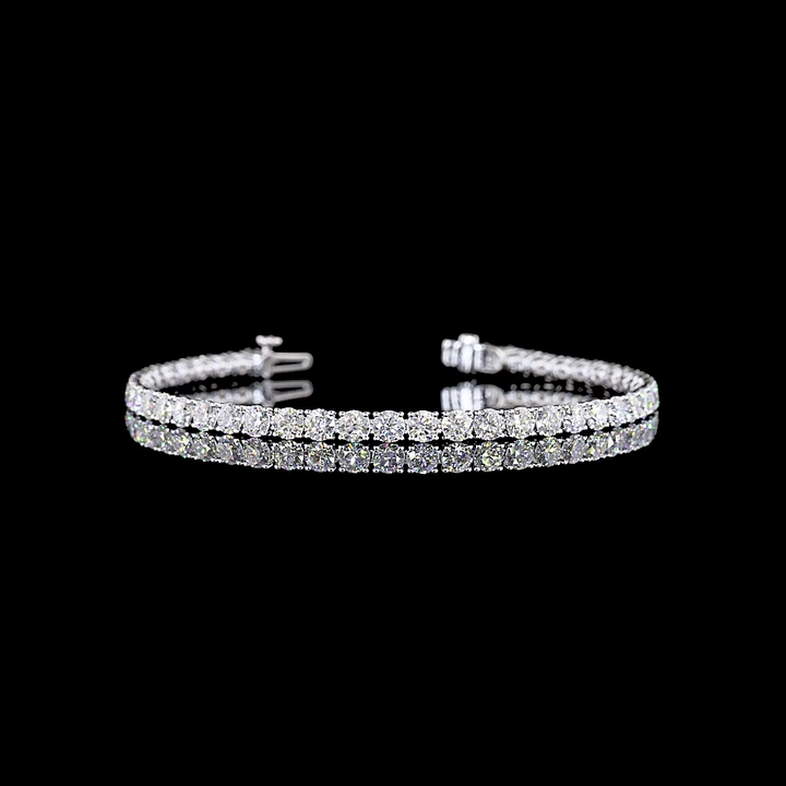 14kt White Gold Lab Diamond Tennis Bracelet