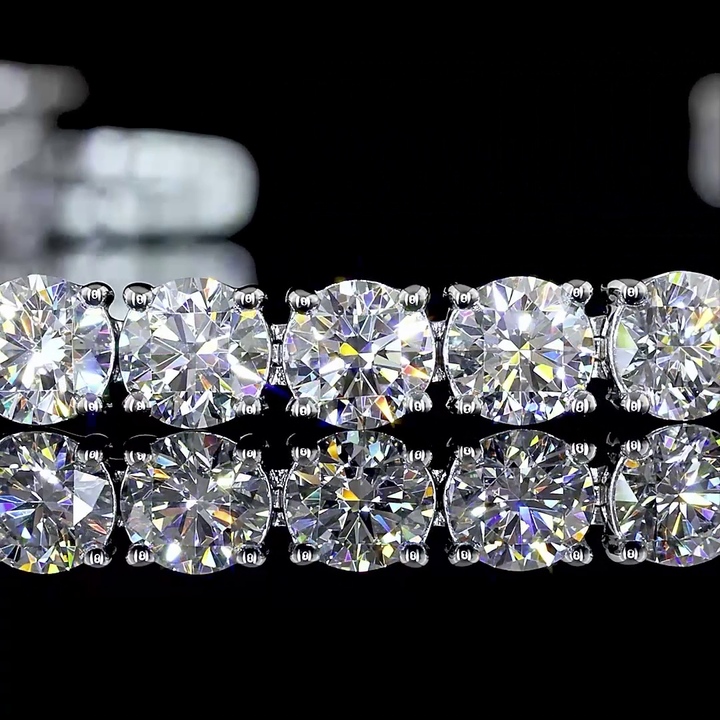14kt White Gold Lab Diamond Tennis Bracelet