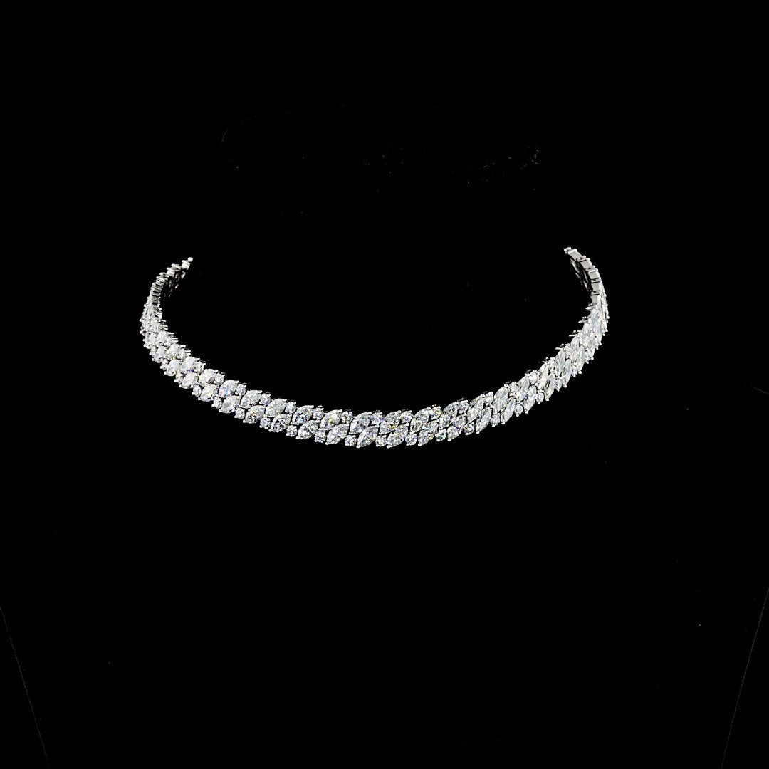 14kt White Gold Lab Diamond Necklace