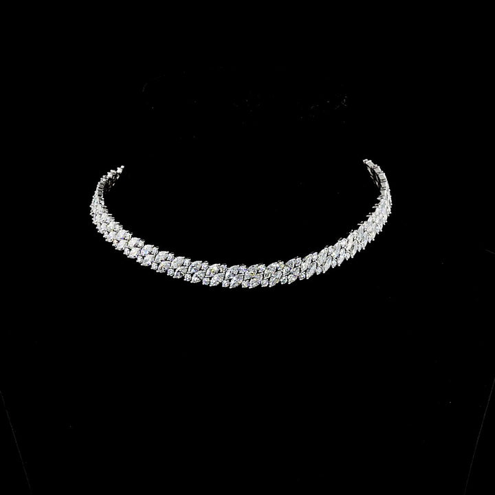 14kt White Gold Lab Diamond Necklace