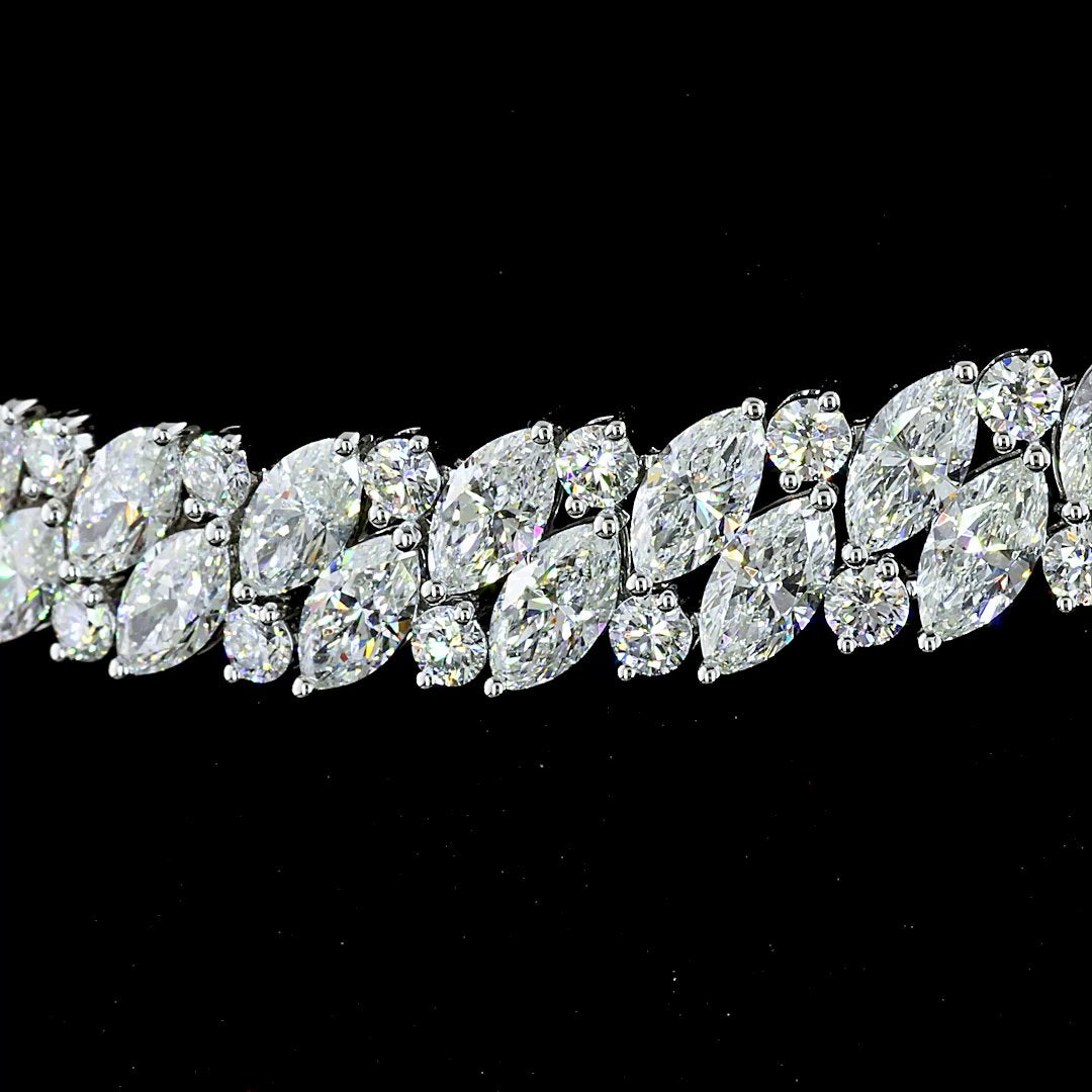 14kt White Gold Lab Diamond Necklace