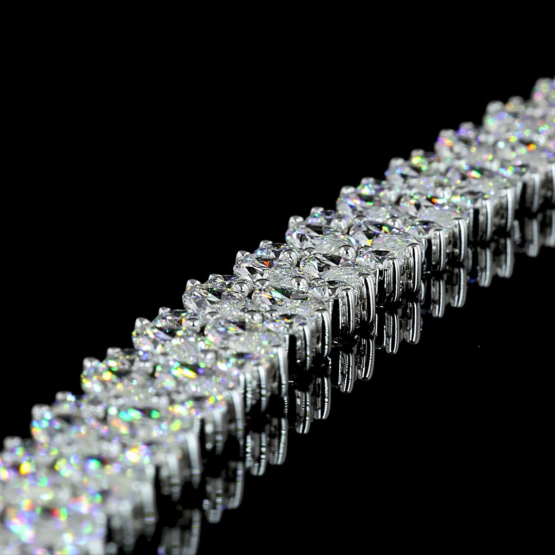 14kt White Gold Lab Diamond Necklace