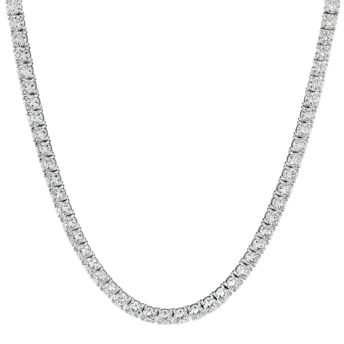 14kt White Gold Lab Diamond Tennis Necklace