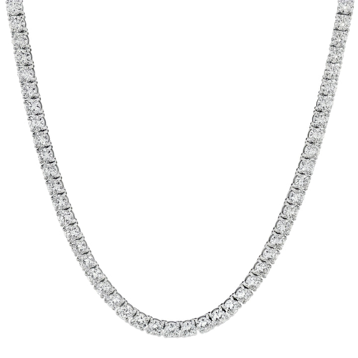 14kt White Gold Lab Diamond Tennis Necklace