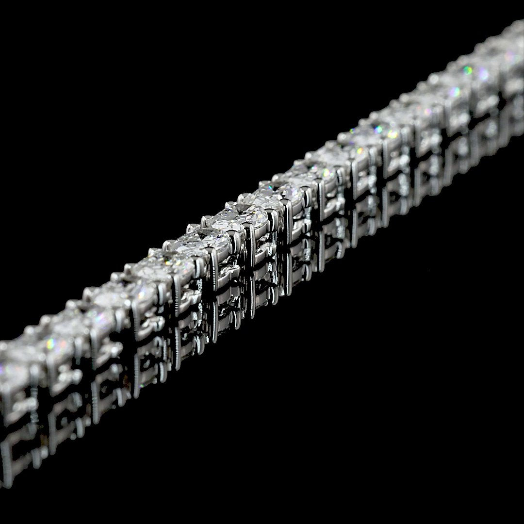 14kt Yellow Gold Lab Diamond Tennis Necklace