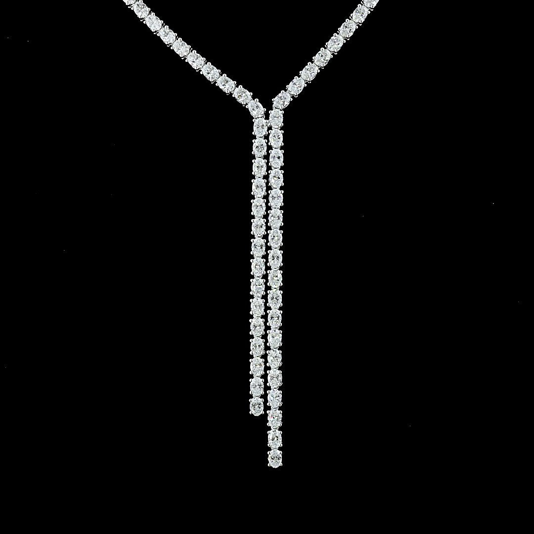 14kt Yellow Gold Lab Diamond Tennis Necklace