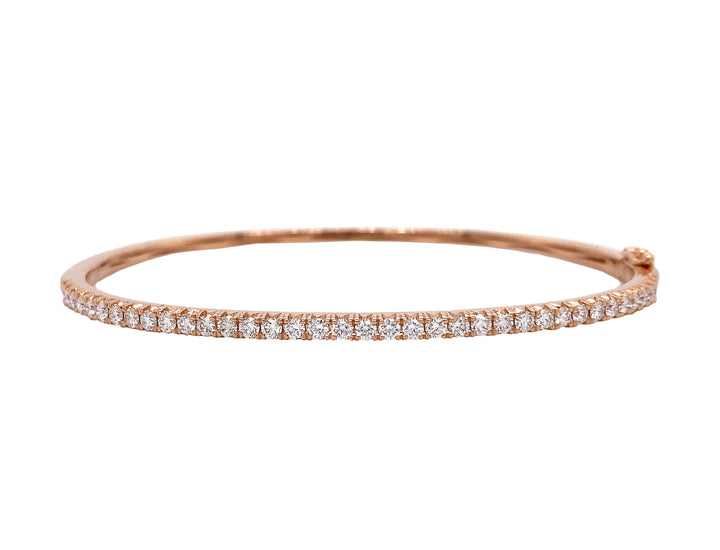 18kt Rose Gold Diamond Bangle