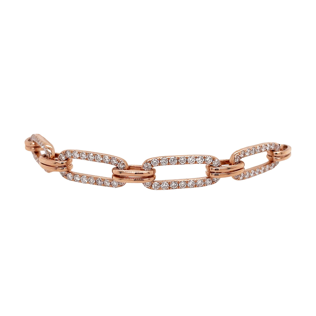 18kt Rose Gold Diamond Bracelet